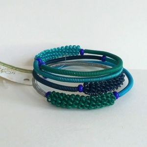 Usisi South African Scoobie Wire Bead Handmade Bracelet Y2K